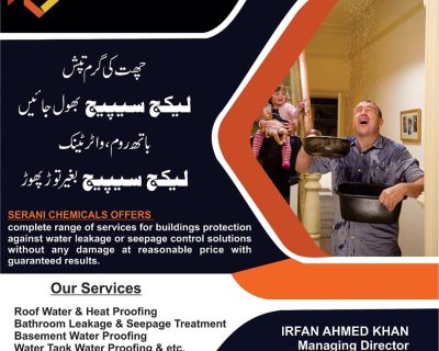 Bathroom leakage or seepage solutions with no damage Serani chemical services in Karachi
